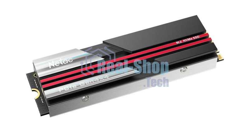 Накопитель SSD Netac NV7000, 1Tb, M.2 2280, PCIe 4.0 x4, NVMe, R/W 7200/5500, с радиатором