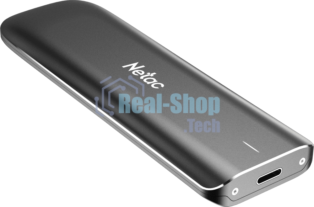 Внешний SSD Netac ZX, 500 Gb, USB 3.2 Gen 2 Type-C, R/W 1050/950, черный