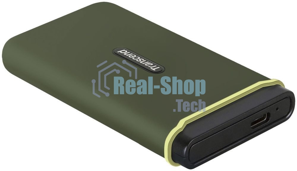 Внешний SSD Transcend Portable SSD ESD380C, 2000GB, Type-C, USB 3.2 Gen2, R/W 2000/2000MB/s, 97x54x13мм, два кабеля в комплекте (3 года)