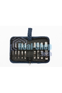 Набор пробойников Сибртех для кожи 2; 3; 4; 5; 6; 8; 9; 10; 13 мм, 9 шт, чехол