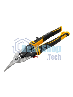 Ножницы по металлу Denzel 270 мм, прямой и левый рез,сталь-СrMo, трехкомп.рук-ки