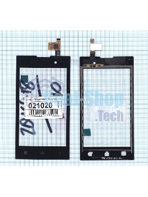 Сенсорное стекло (тачскрин) для Fly IQ4418 ERA Style 4, черное