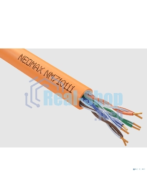 Кабель NEOMAX NM710111 U/UTP cat.5e 4x2x0.52 (24AWG) Медь, ZH нг(А)-HF внутренний (305м), оранжевый