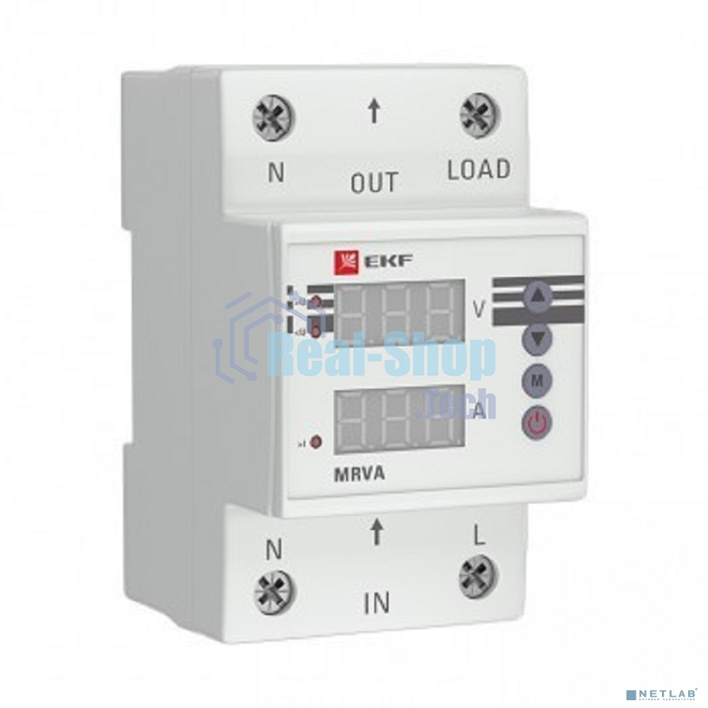 Реле напряжения и тока с дисплеем MRVA 32А PROxiмА EKF MRVA-32A