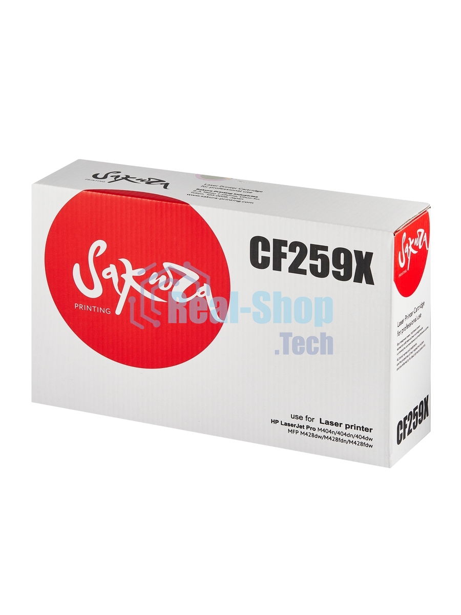 Картридж лазерный Sakura CF259X (59X) для HP LJ M304/M404/MFPM428, черный, 10000 к. (без чипа)