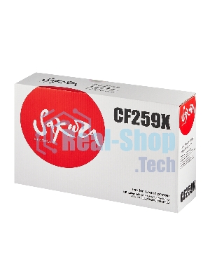 Картридж лазерный Sakura CF259X (59X) для HP LJ M304/M404/MFPM428, черный, 10000 к. (без чипа)