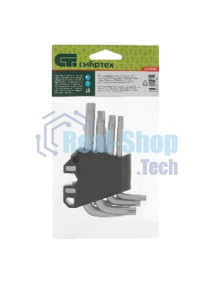 Набор ключей имбусовых Torx-Tempered Сибртех TT10-50, CrV, 9 шт.