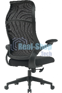 Кресло компьютерное Cactus CS-MC505-BK черный, сиденье черный, сетка/ткань, крестов. пластик