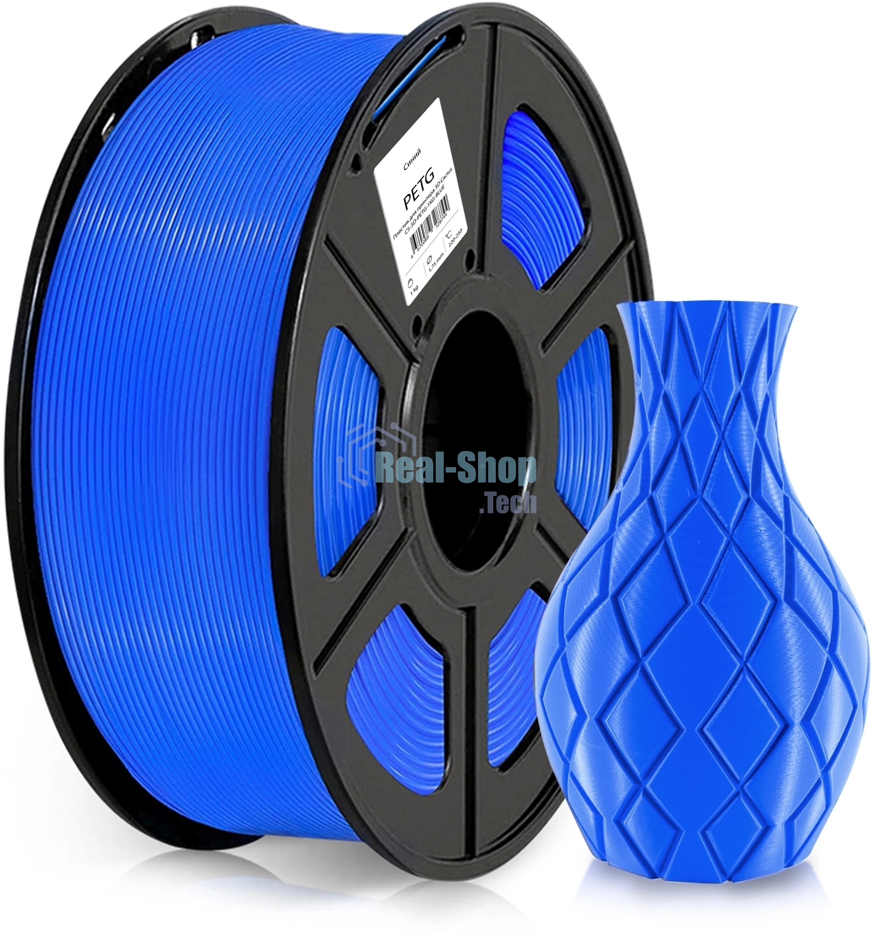 Пластик для принтера 3D Cactus CS-3D-PETG-1KG-BLUE PETG d1.75мм 1кг 1цв.