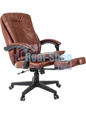 Кресло Бюрократ T-9950MSG-F/BROWN-PU коричневый, экокожа