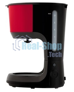 Кофеварка капельная Scarlett SC-CM33013 красный/черный, исп. кофе - молотый, 1.25 л, 750 Вт.