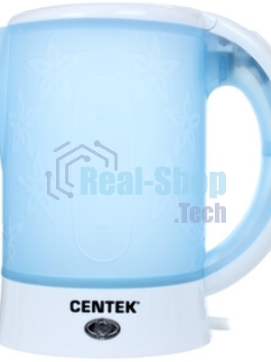 Чайник электрический дорожный Centek CT-0054 синий, 600 мл, 650 Вт