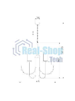 60164/6/ подвесной светильник/ латунь Smart