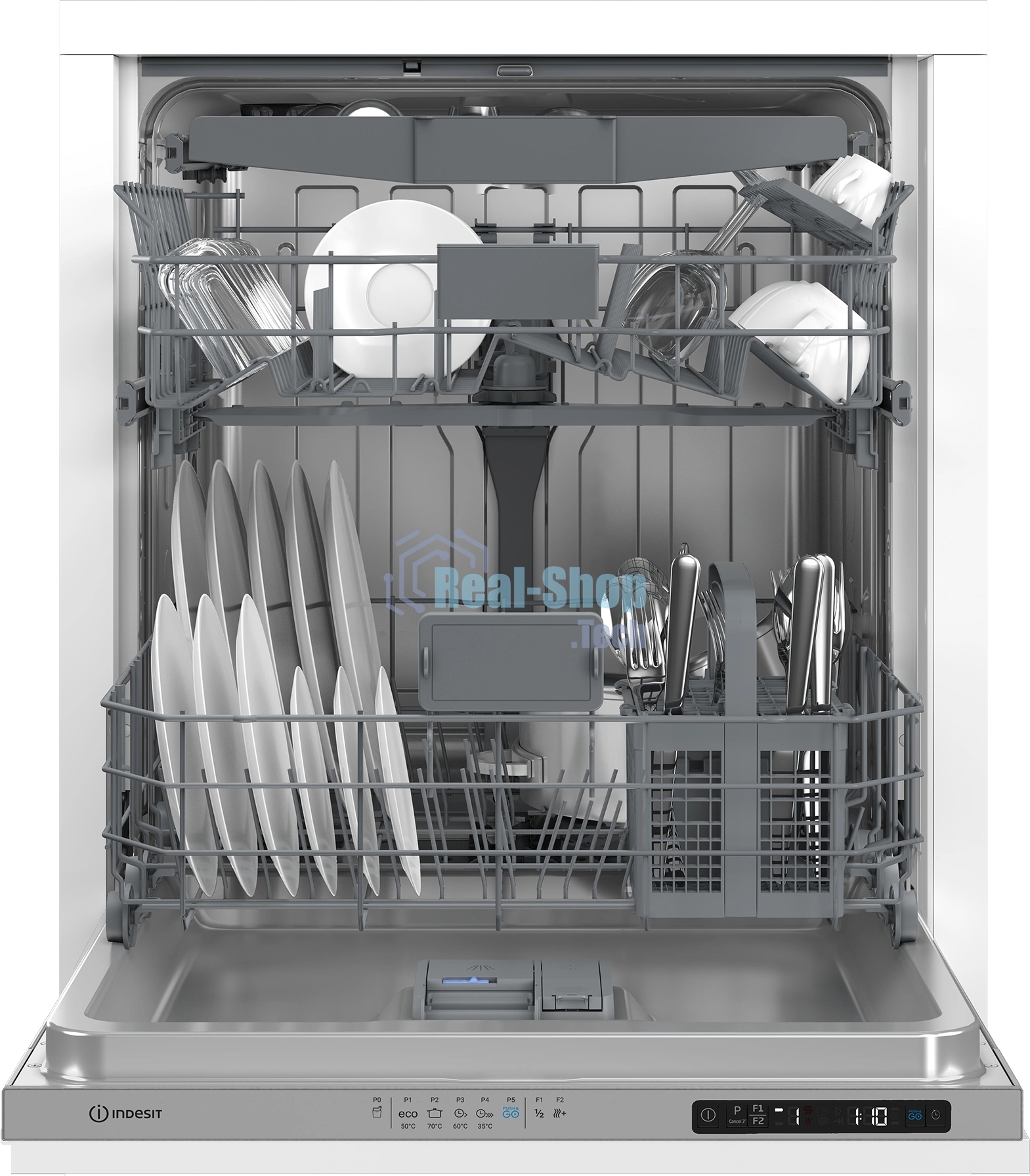 Встраиваемая посудомоечная машина Indesit DI 5C59, нержавеющая сталь, 59.8 см, 15 компл., 49 дБ, класс A