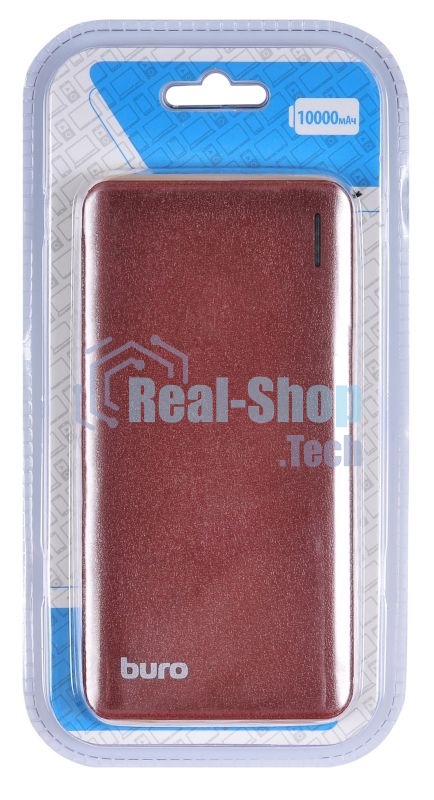 Портативный аккумулятор Buro T4-10000-B Li-Pol 10000mAh 2A+1A черный 2xUSB