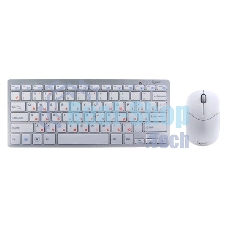 Комплект клавиатура + мышь Gembird KBS-7001-RU Wireless, ноутбучн. механизм клавиш 2.4ГГц, 10м, мини-приемник- USB