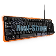 Клавиатура проводная игровая Гарнизон GK-320G черный USB, подсветка, код 