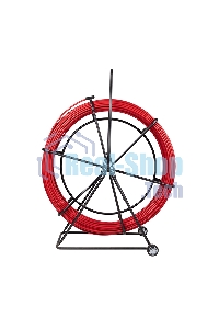 Протяжка кабельная Rexant (УЗК в тележке), стеклопруток d=11,0 мм, 100 м красная