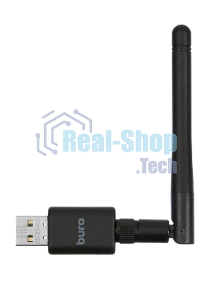 Адаптер USB Buro Bluetooth 4.0+EDR class 1 100м черный