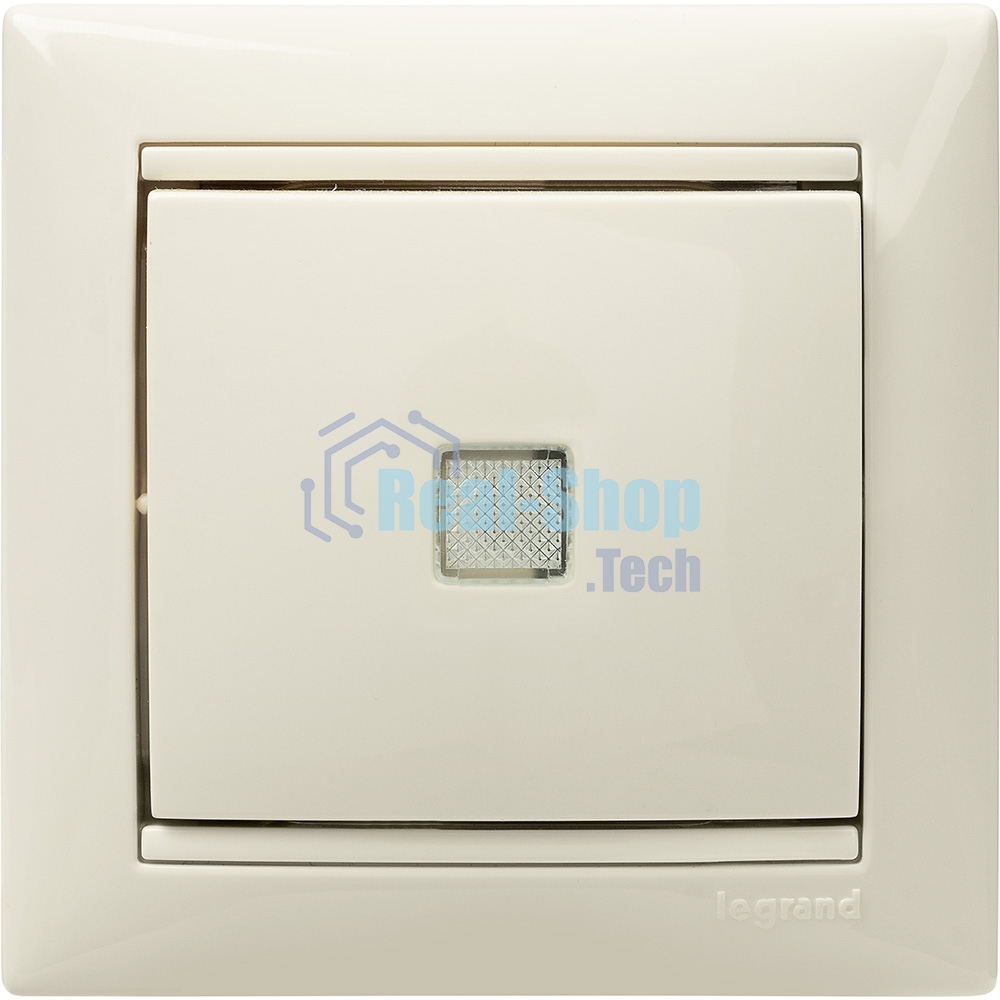 Выключатель Legrand 774310 Valena 10А c подсветкой, сл. кость