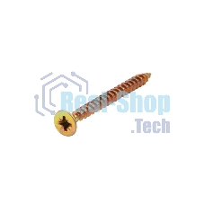 Саморез универсальный Kranz 4.5х50, желтый цинк, короб (200 шт./уп.)