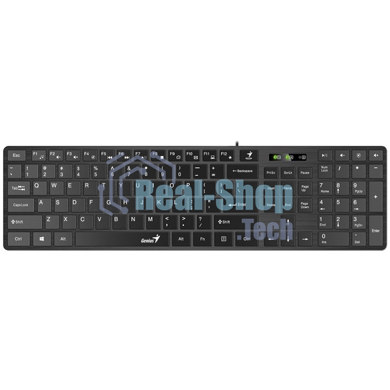 Комплект клавиатура + мышь проводной Genius SlimStar C126 клавиатура+мышь, USB. черный