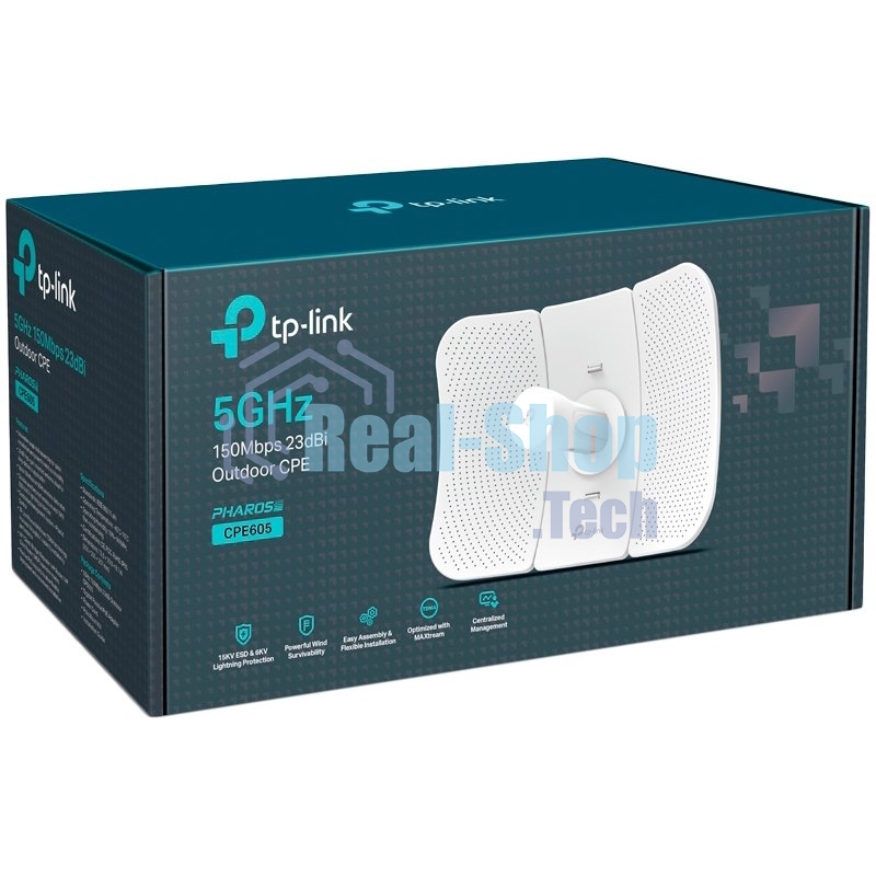 Наружная точка доступа Wi Fi SMB TP-Link CPE605 5 ГГц 150 Мбит/с 23 дБи