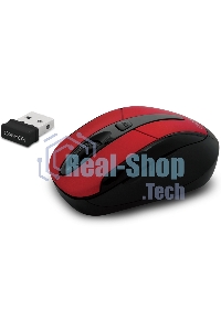 Мышь беспроводная Canyon MSO-W6 красный, 1600 dpi, радиоканал, USB, кнопки - 6
