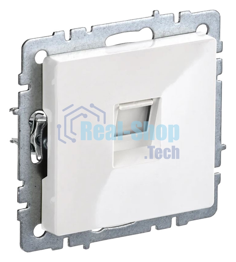 Розетка компьютерная IEK BRITE RJ45 кат.5E РК10-БрБ белый