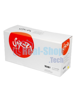 Картридж Sakura TK5140Y для Kyocera Mita, желтый, 5000 к.