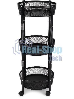 Этажерка Domfy DHC-FC30862 34.2x34.2x83.6 см, d=34.2 см черный