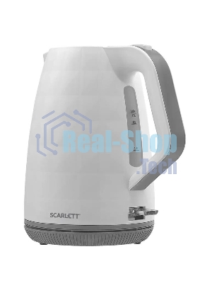 Чайник электрический Scarlett SC-EK18P49 1.7 л, 2200 Вт, белый/серый (корпус: пластик)