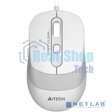 Мышь проводная A4Tech Fstyler FM10 белый/серый, 1600 dpi, USB, кнопки - 4