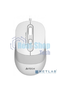Мышь проводная A4Tech Fstyler FM10 белый/серый, 1600 dpi, USB, кнопки - 4