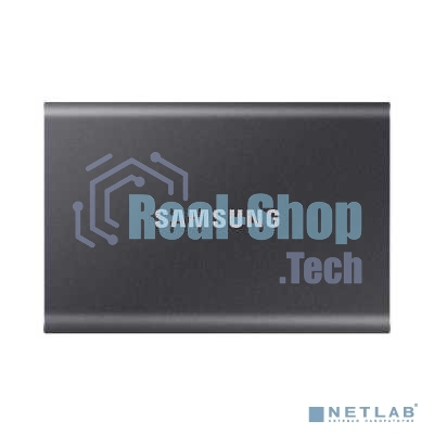 Внешний SSD Samsung T7, 2TB, USB 3.2 Gen 2 Type-C, R/W 1050/1000, титан