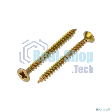 Саморез универсальный Kranz 3.5х40, желтый цинк, короб (200 шт./уп.)