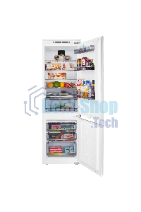 Встраиваемый холодильник Maunfeld MBF177NFFWGR Inverter белый двухкамерный 194/57 л морозилка снизу, NoFrost