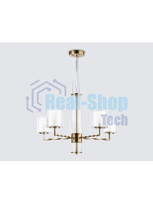 Люстра Ambrella light LH56011/5 BS/FR латунь/белый матовый E14*5 max 40W D640*1260