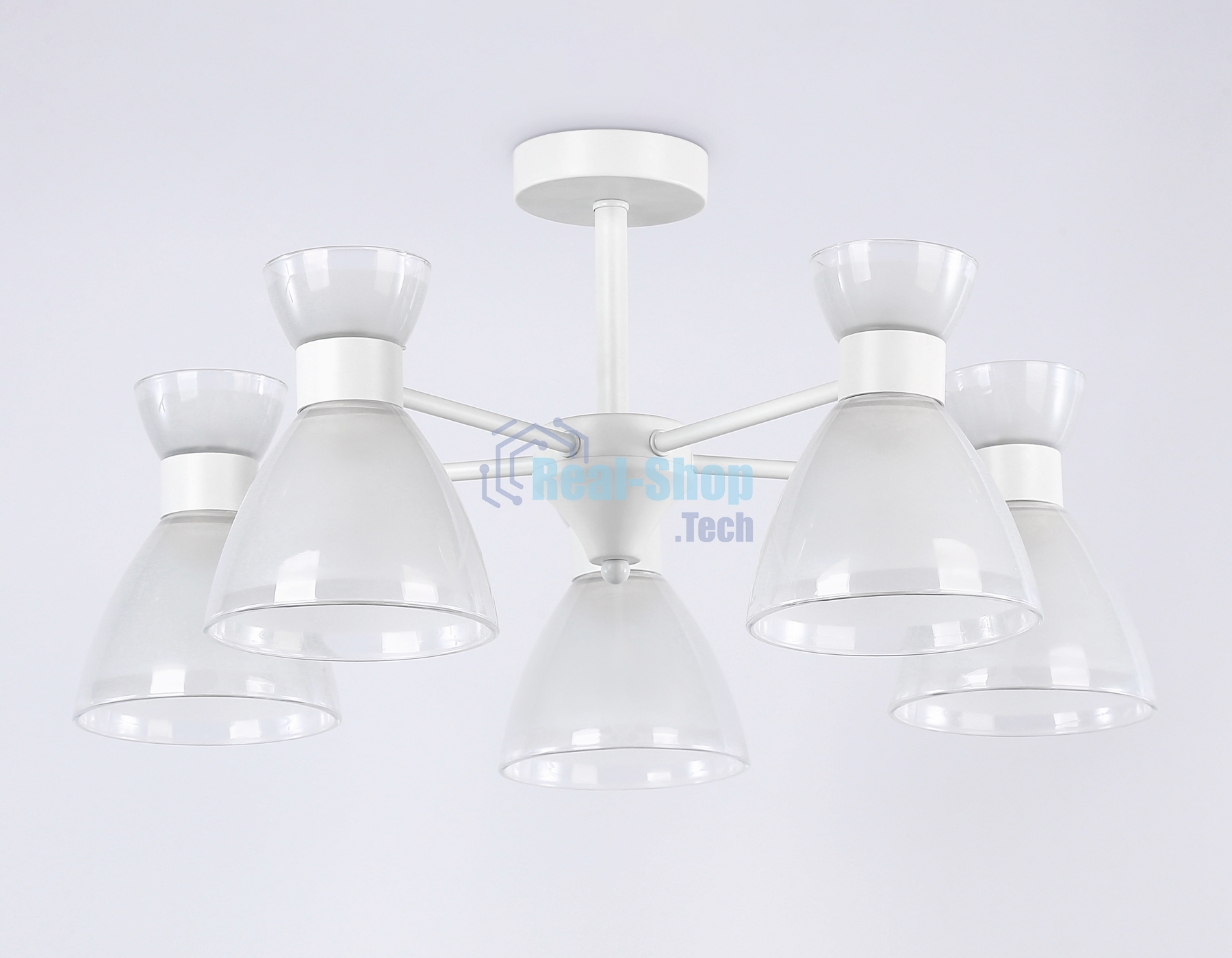 Светильник Ambrella light TR3179/5 WH белый E27/5 max 40W D570*280