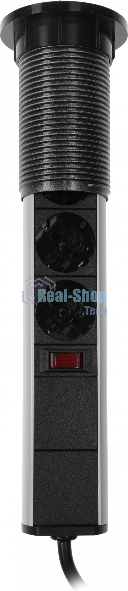 Сетевой разветвитель Premier 3R USB 1.8м (3 розетки) серый (коробка)