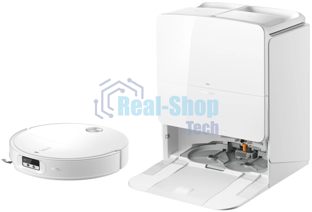 Робот-пылесос Roborock Qrevo Edge 2 Pro белый, 6400 мAч Li-Ion, уборка сухая/влажная, пылесборник контейнер 0.24 л