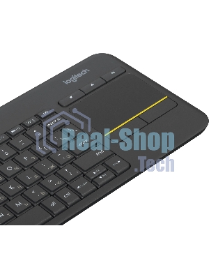 Клавиатура Logitech K400 Wireless Touch Plus беспроводная, радиоканал, чёрный