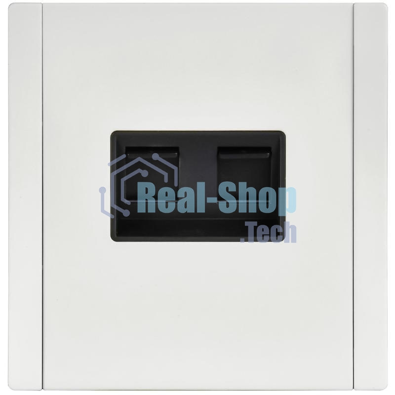 Розетка IEK FORTE&PIANO Металл Белый комп. 2-ая RJ45 кат.5E FP233M