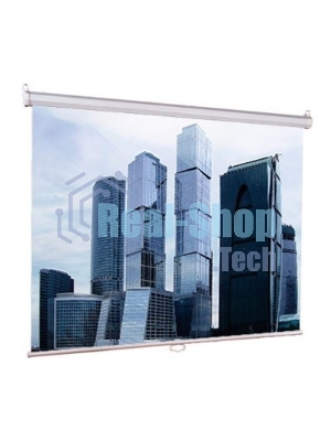 Настенный экран LEP-100102 Lumien Eco Picture 180х180 см Matte White, восьмигранный корпус, возм. потолочн-настенного крепления (ТРЕУГОЛЬНАЯ уп)