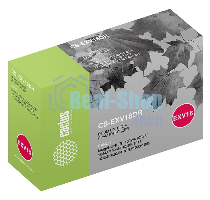 Картридж Cactus CS-EXV18DR черный (26900стр.) для Canon IR 1022A/1022F/1024A/1024F/1024IF/1018/1018J/1020/1019J/1023/1025