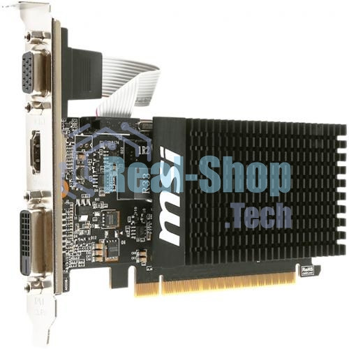 Видеокарта MSI PCI-E GT 710 2GD3H LP nVidia GeForce GT 710 2048Mb 64bit DDR3 954/1600 DVIx1/HDMIx1/CRTx1/HDCP Ret low profile
