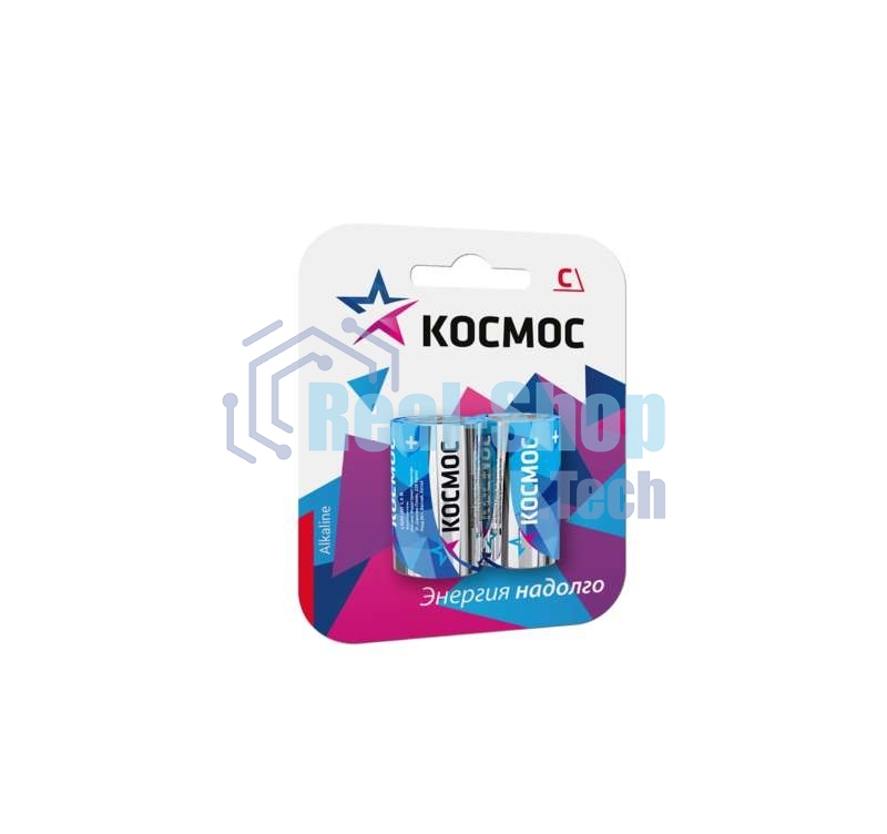 Элемент питания алкалиновый LR LR14 Максимум BP2 (блист.2шт) Космос KOCLR14MAX2BL