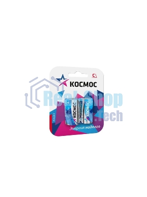 Элемент питания алкалиновый LR LR14 Максимум BP2 (блист.2шт) Космос KOCLR14MAX2BL