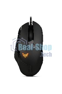 Мышь проводная Crown CMGM-901 черный, 4800 dpi, USB, кнопки - 8