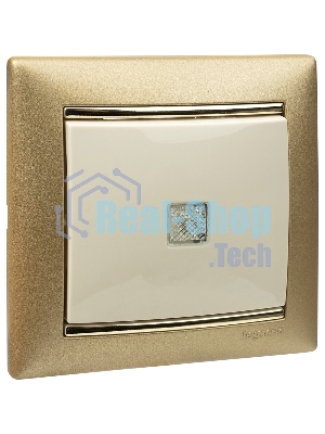 Выключатель Legrand 774310 Valena 10А c подсветкой, сл. кость